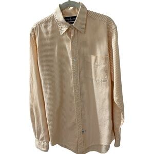 Ralph Lauren Men’s Shirt Size 15 Striped 100% Cotton Button Up Black Label shirt